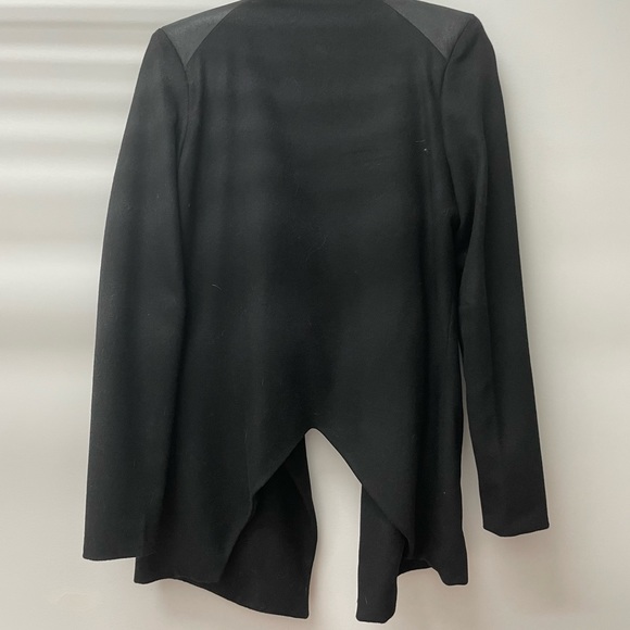 Elisa C-Rossow wool and PU leather coat XS - Picture 2 of 5